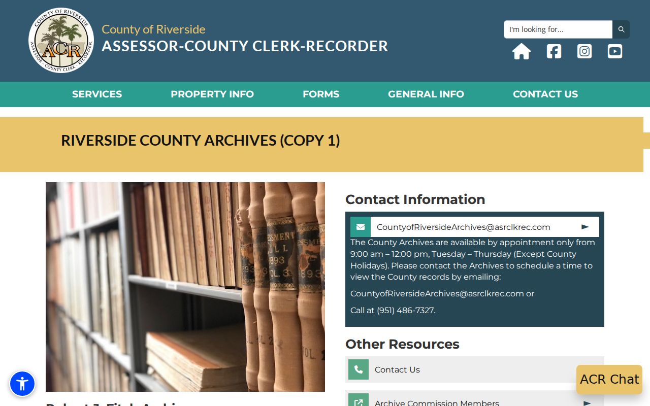 Beaumont city directory Riverside County Archives holdings