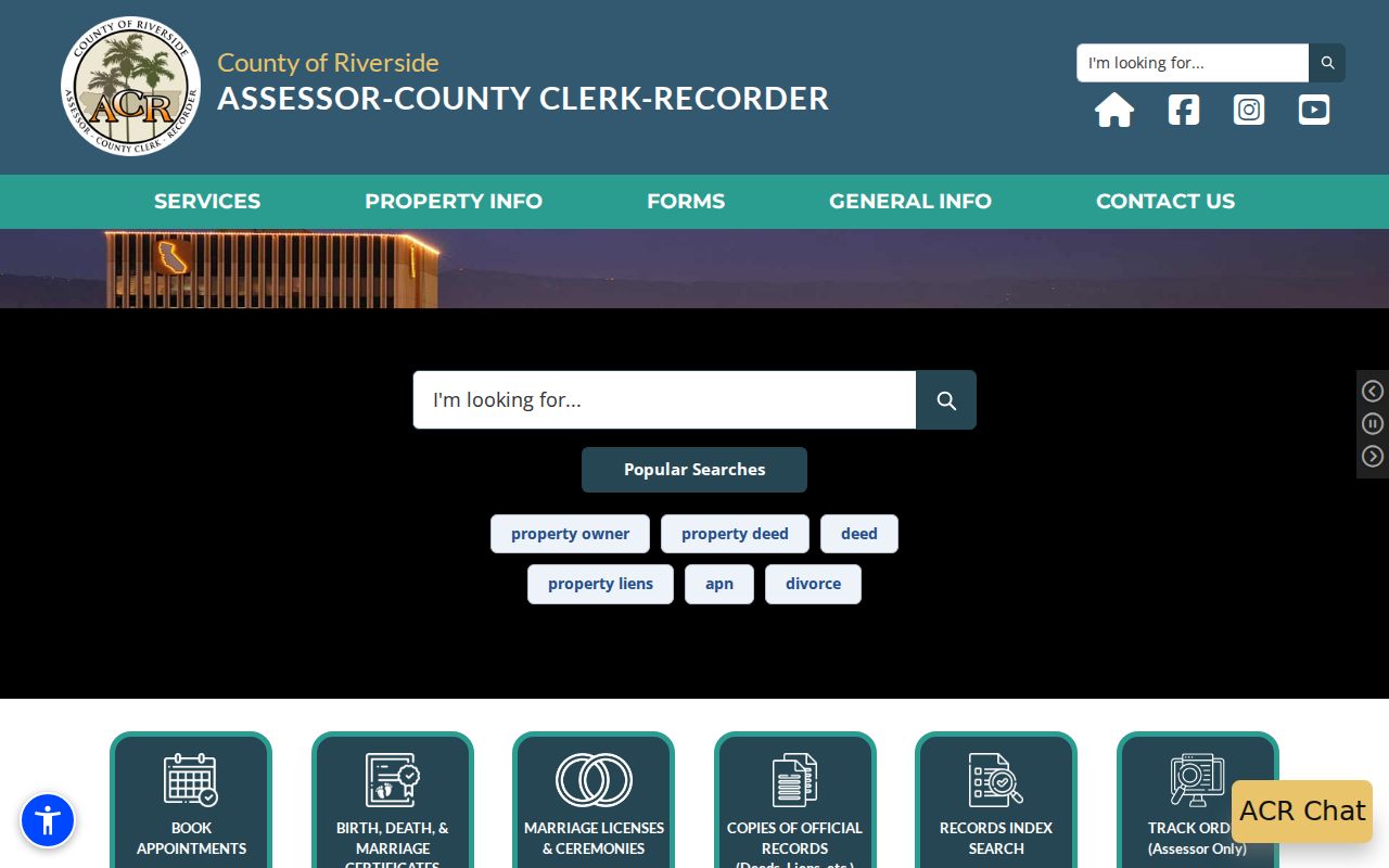 Beaumont residents directory county assessor clerk recorder services